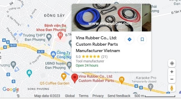 Outgoing warehouse location of Vina Rubber Co., Ltd